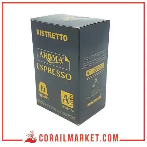 كبسولة قهوة اروما رستريتو 10كبسولات كبسولة قهوة اروما رستريتو 10كبسولات
