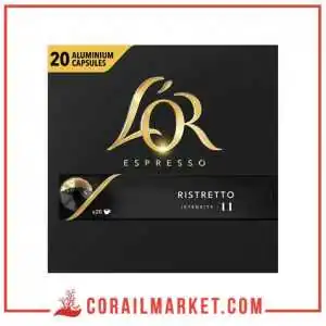 CAFÉ EN CAPSULE "RISTRETTO 11" l'or 20 p