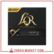 CAFÉ EN CAPSULE "RISTRETTO 11" l'or  20  p