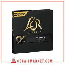 CAFÉ EN CAPSULE "RISTRETTO 11" l'or 20 p