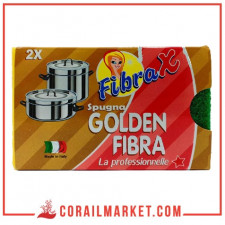 TAMPON EPONGE A RECUR GOLDEN FIBRA fibrax 2 pièces