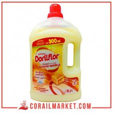 lessive en liquide au savon de Marseille dorilflor 3.3 l