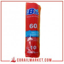 أكياس قمامة برباط ذاتي ايكو باغ 60 ل