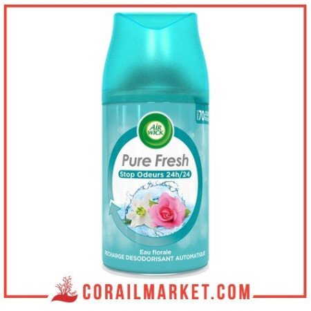 Recharge désodorisant automatique eau florale pure fresh air wick 250 ml
