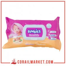 Lingettes avec huile d'amande douce Essentielle BIMBIES 72 lingettes
