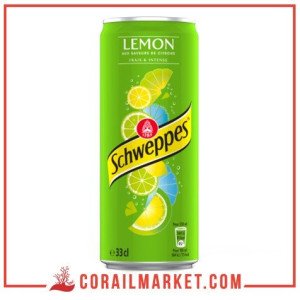 Boisson gazeuse goût citron schweppes 33 cl