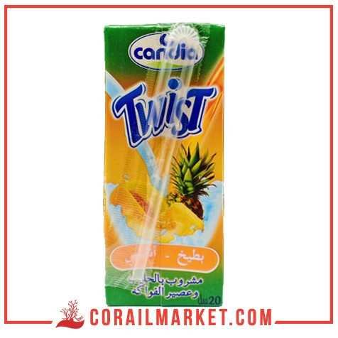 Boisson au lait melon ananas twist Candia 20 cl Boisson au lait melon ananas twist Candia 20 cl