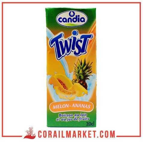 Boisson au lait melon ananas twist Candia 20 cl Boisson au lait melon ananas twist Candia 20 cl