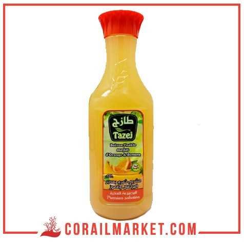 Boisson fruitée au jus d'orange et banane Tazej 1.25 L Boisson fruitée au jus d'orange et banane Tazej 1.25 L