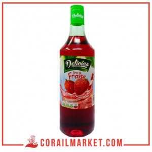 شراب مركز بنكهة الفراولة ديليسياس 1ل
