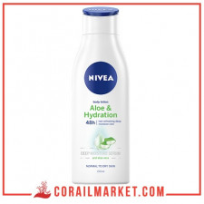 Lait de corps aloe vera peaux normales à sèches aloe & hydration Nivea 250 ml