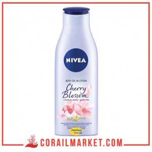 Lait de corps fleur de cerisier peaux normales à sèches cherry blossom Nivea 250 ml