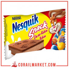 Biscuit moelleux fourré à la crème chocolat au lait snack nesquik nestle 26 g