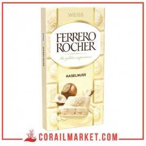 Chocolat blanc au noisettes ferrero rocher 90 g