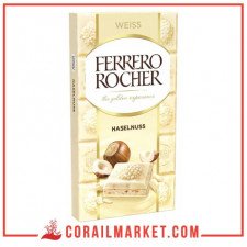 Chocolat blanc au noisettes ferrero rocher 90 g