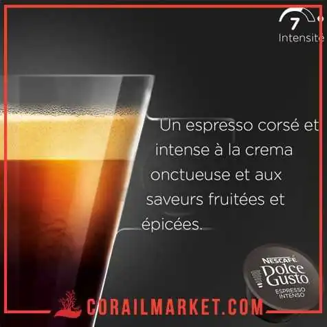 café en capsule Nescafé Dolce Gusto ESPRESSO INTENSO 16 p café en capsule Nescafé Dolce Gusto ESPRESSO INTENSO 16 p