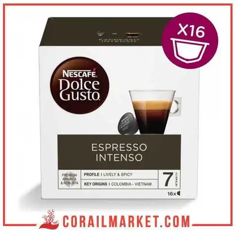 café en capsule Nescafé Dolce Gusto ESPRESSO INTENSO 16 p café en capsule Nescafé Dolce Gusto ESPRESSO INTENSO 16 p