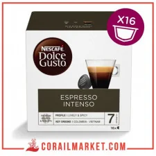 café en capsule Nescafé Dolce Gusto ESPRESSO INTENSO 16 p