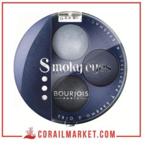 Trio d’ombres à paupières Bourgeois Smoky eyes N° 11 Bleu Jean