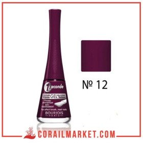 Vernis à ongles Bourgois 1 seconde N°12 Rouge obscur