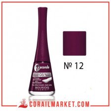 طلاء أظافر بورجوا 1 سوكوند رقم 12 روج ابسكور