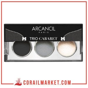 Fards à paupières Arcancil Trio Cabaret N°008 Gris tragédie