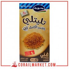 عجائن تليتلي بالقمح الكامل محبوبة 500غ