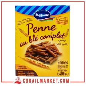 pate penne au blé complet mahbouba  400 g