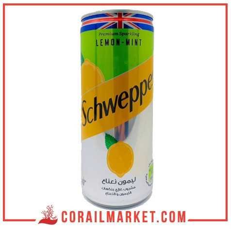 مشروب غازي ذوق ليمون نعناع شويبس 24سل مشروب غازي ذوق ليمون نعناع شويبس 24سل