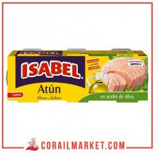 تونة ازابيل بزيت الزيتون 3×65 غ