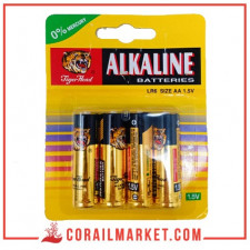 pile alkaline tiger head Pack 4 – AA