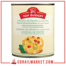 Cocktail 4 fruits au sirop léger top budget 840 g