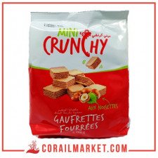 Gaufrettes fourré au crème noisette mini crunchy 180 g