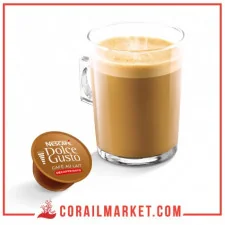 café en capsule Nescafé Dolce Gusto CAFÉ AU LAIT DECAFFEINATO 16 p