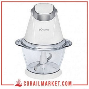 Mini-hachoir et broyeur à glace 2 en 1 Bomann MZ449CB Blanc 250W 1L