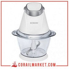Mini-hachoir et broyeur à glace 2 en 1 Bomann MZ449CB Blanc 250W 1L