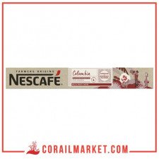 CAFÉ EN CAPSULE colombia intensité 06 nescafé 10 Pièces
