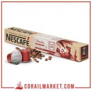 CAFÉ EN CAPSULE colombia intensité 06 nescafé 10 Pièces