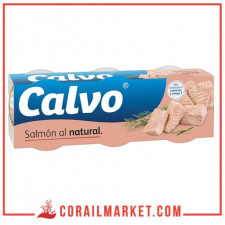 Saumon au naturel calvo 3×50 g