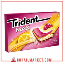 Chewing-gum goût framboise citron max trident 23 g