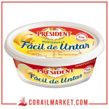 Beurre tendre doux président 125 g