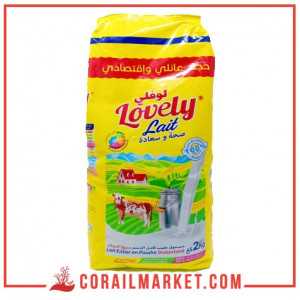 Lait en poudre instantané lovely 2 kg