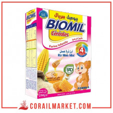 farine infantile biomil (riz,mais,miel) "4 mois" 250 g