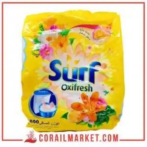 مسحوق لغسيل الملابس بإنتعاش الليمون سورف 800غ