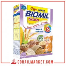 farine infantile lactée biomil (8 céréales) "6 mois" 250 g