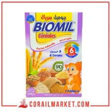 farine infantile lactée biomil (8 céréales) "6 mois" 250 g