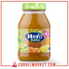 Jus de bébé sans Sucre ajouté (cocktail de fruits) (+4 mois) hero baby 130 ml