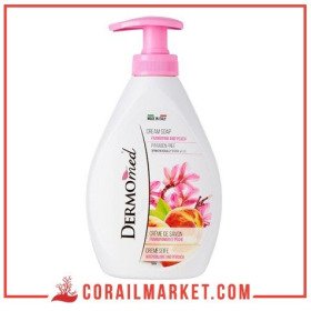 Crème de savon frangipanier et pêche Dermomed 300 ml