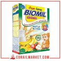 Biomil (blé, 3 Fruits) "6 Mois" Farine Infantile Lactée 250 G
