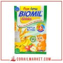 FARINE INFANTILE LACTÉE BIOMIL (blé,3 fruits) "6 MOIS" 250 G